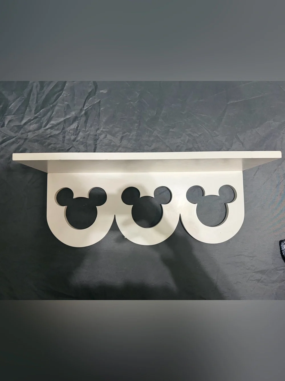 White Mickey Mouse Shelf